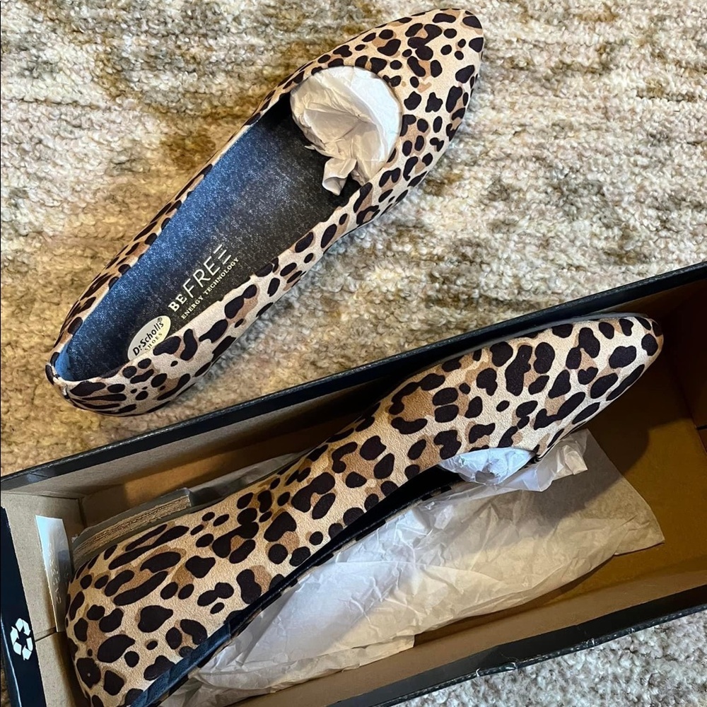 Dr Scholl’s leopard flats